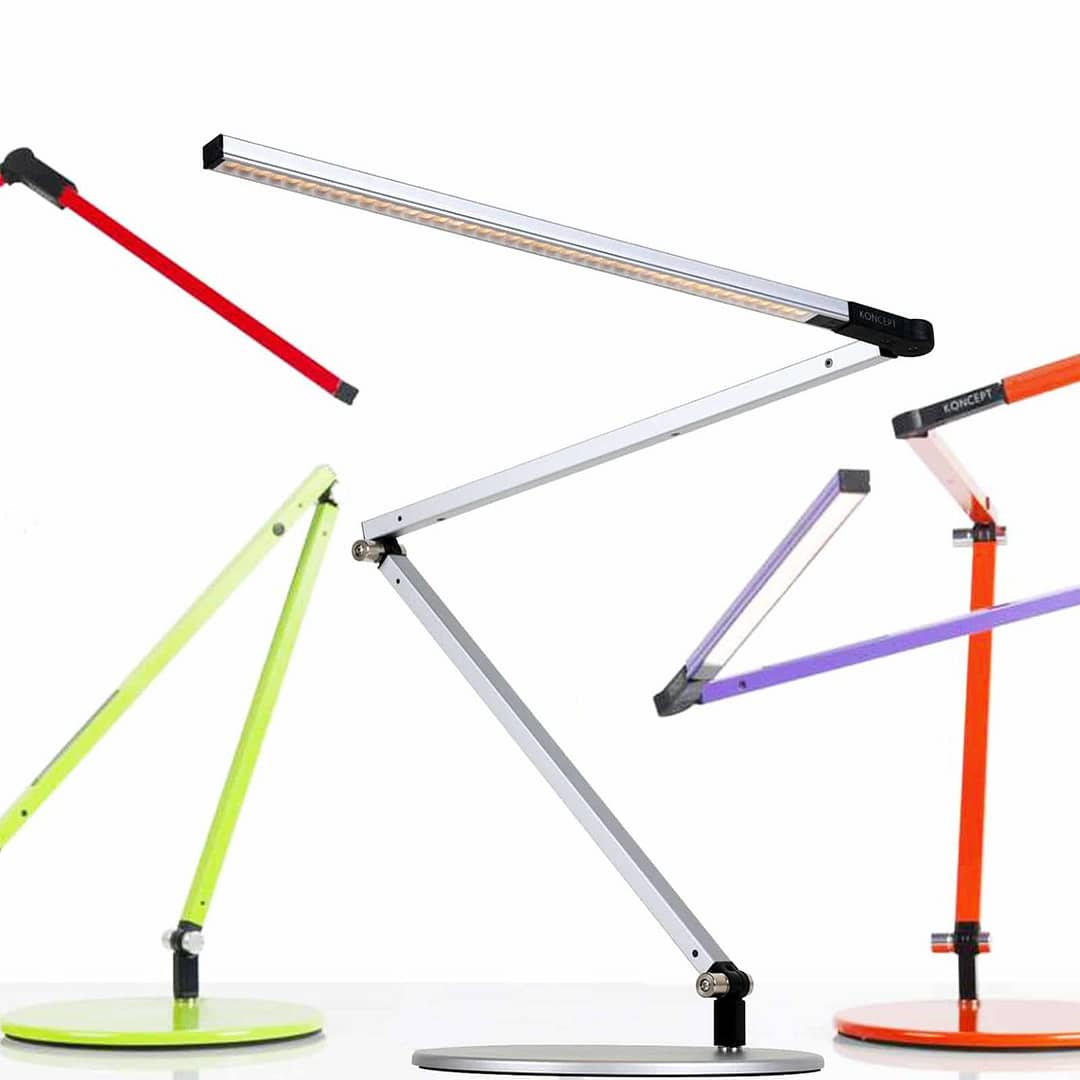 Koncept Z-Bar desk lamps: Illuminating Elegance and Efficiency