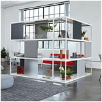 Loftwall Shift Shelving Room Dividers are customizable