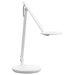 Humanscale white Nova lamp, a minimalist desk lamp with a sleek, adjustable design.