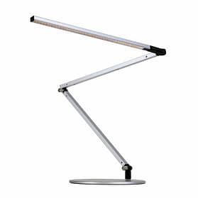 Koncept Z-Bar Desk Lamp Silver: Illuminating Elegance and Efficiency